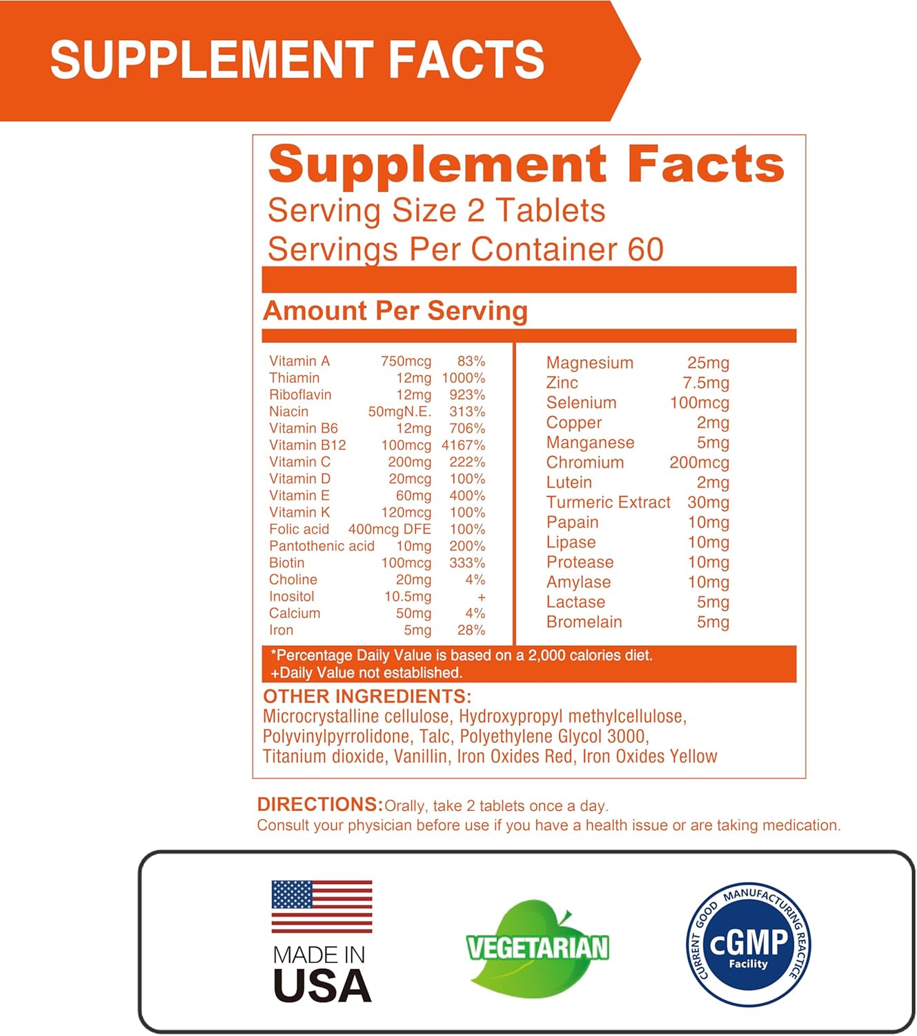 Vegetarian Adults 30+ Nutrients Bundle: Lovita Cold-Pressed Flaxseed Oil & Premium Multivitamin
