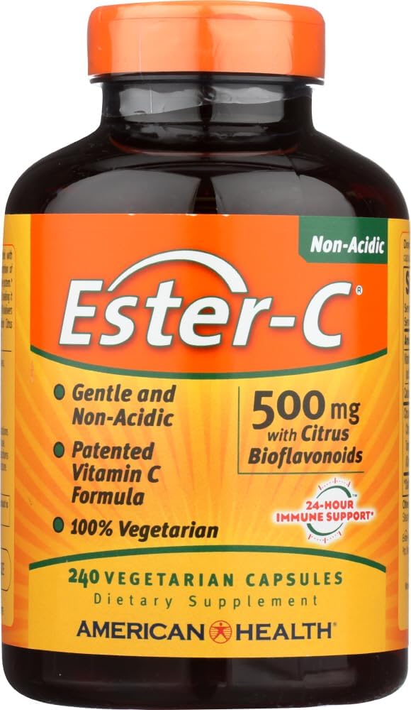Vegetarian American Health Ester-C 500 Supplement with Citrus Bioflavonoids