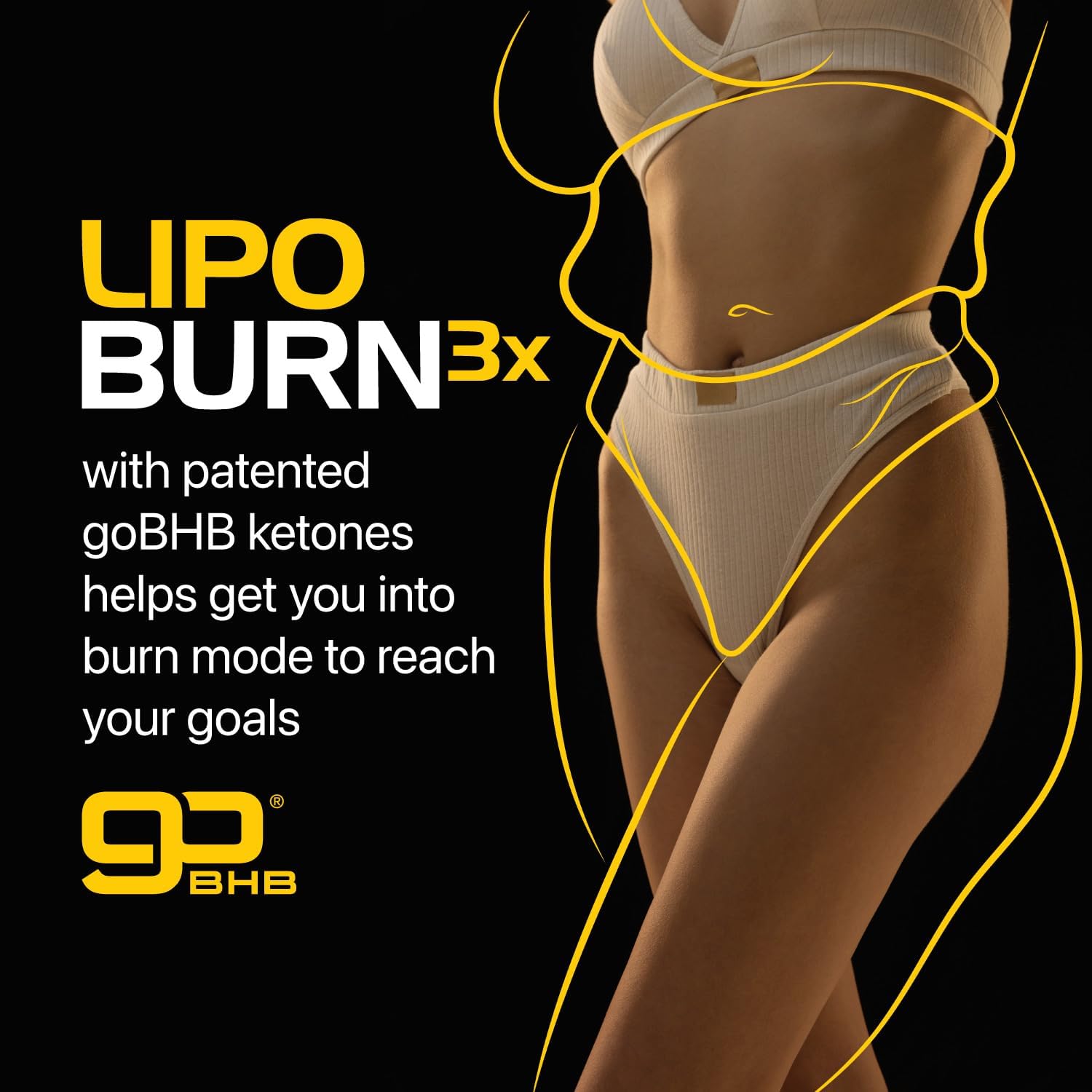 Vegetarian Keto BHB Supplement for Energy, Focus & Ketosis Support - Exogenous Ketones with Capsimax & Caffeine - Body Sculpting Diet Pills - Non-GMO - 1 Month Supply