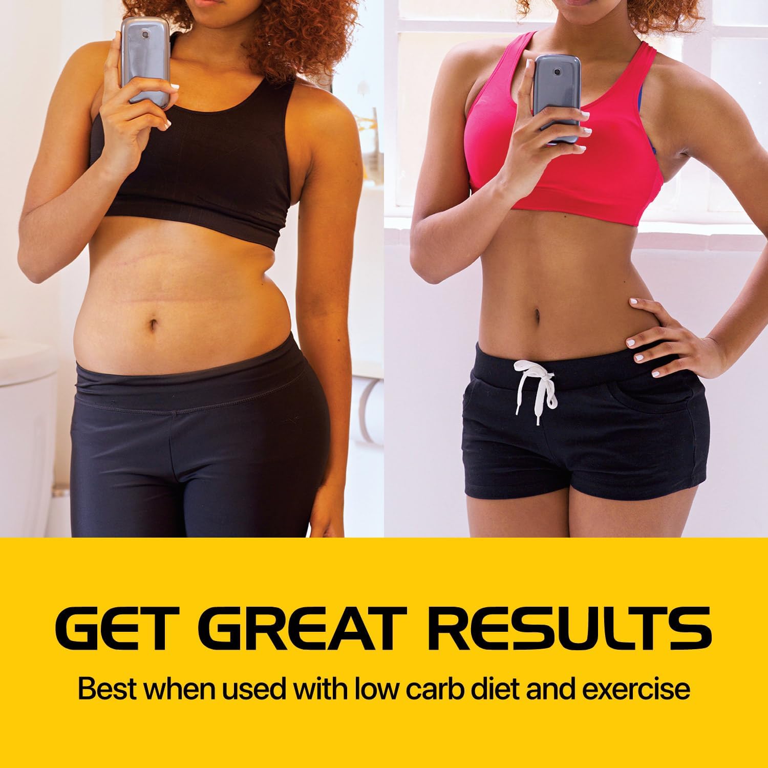 Vegetarian Keto BHB Supplement for Energy, Focus & Ketosis Support - Exogenous Ketones with Capsimax & Caffeine - Body Sculpting Diet Pills - Non-GMO - 1 Month Supply