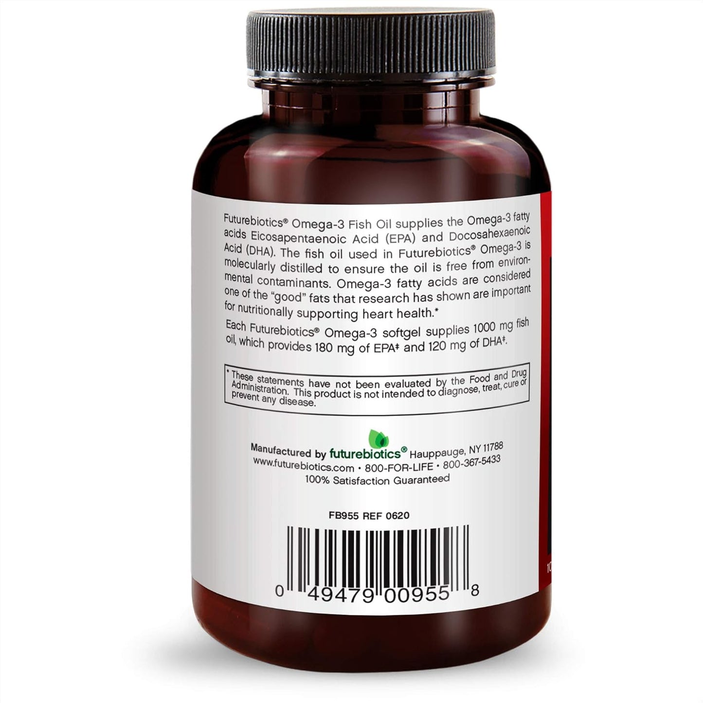 Vegetarian Omega-3 Fish Oil Supplement with 100 Softgels by Futurebiotics