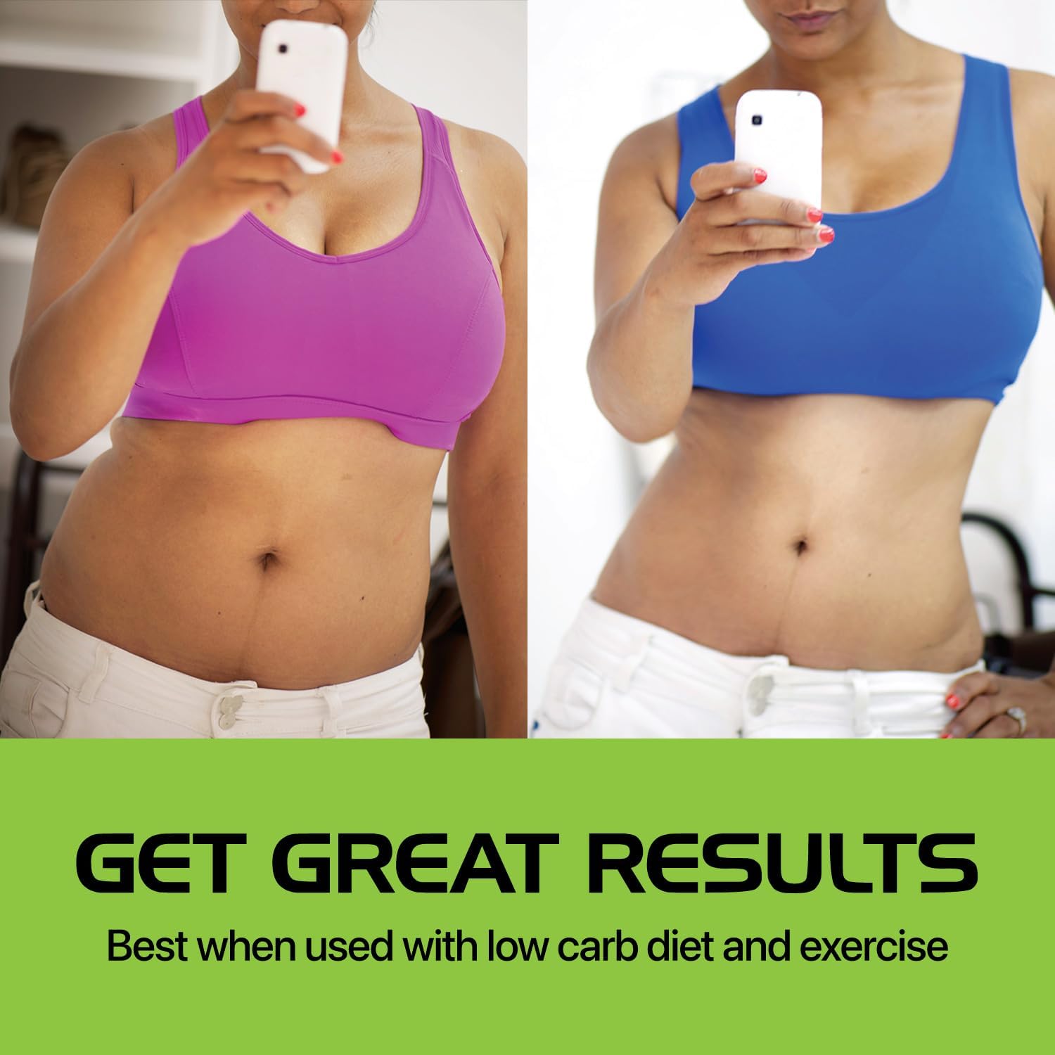 Vegetarian Real Ketones Keto BHB Supplement for Energy, Focus & Ketosis Support - 1 Month Supply with goBHB, Caffeine & Body Sculpting Benefits