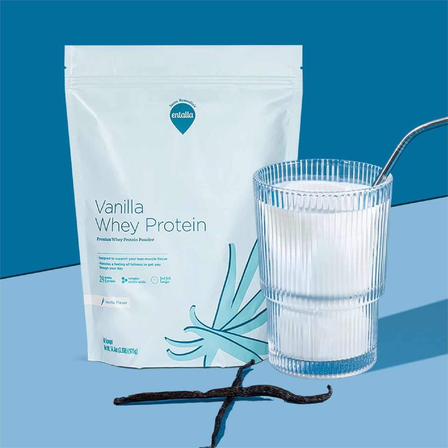 Vegetarian Vanilla Whey Protein Powder with 25g of Protein - Supports Lean Muscle & Satiety - 30 Servings
