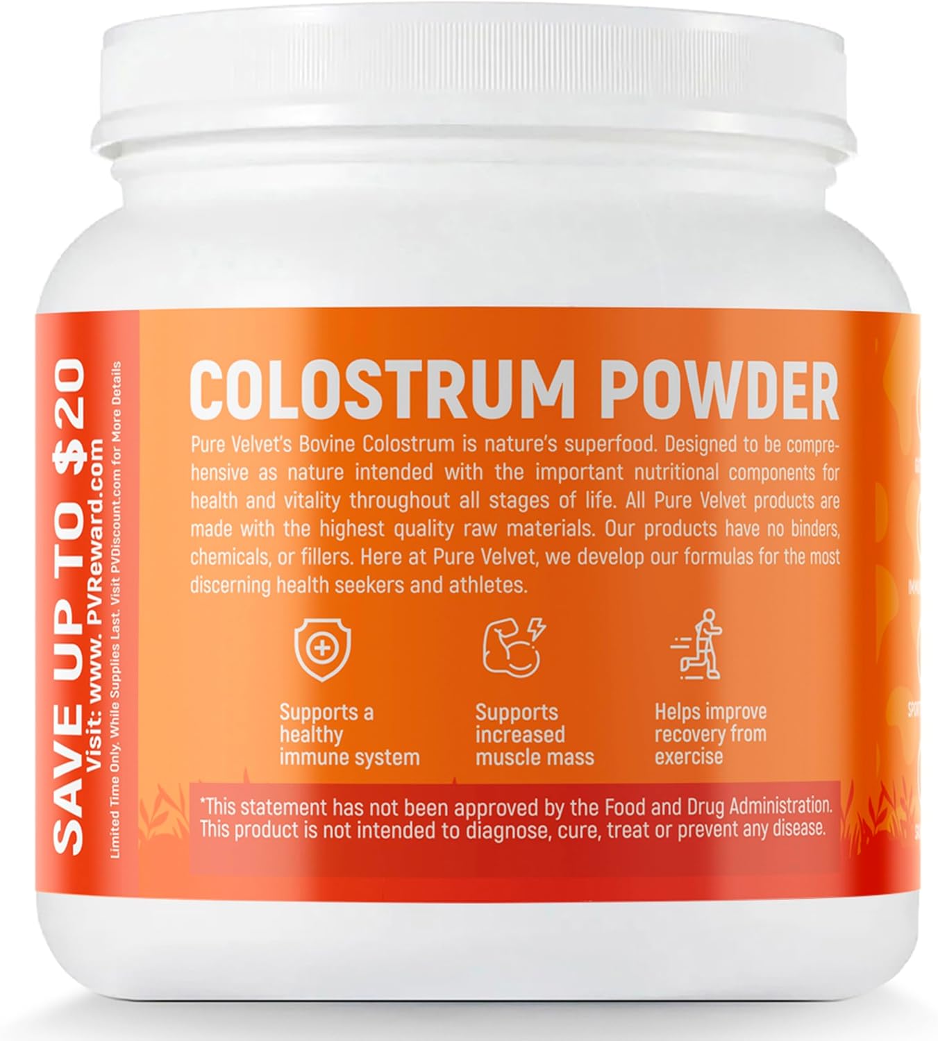 Velvet Colostrum Powder: Gut Health, Hair Growth, Immune Support - 10 oz Dairy Supplement with Lactoferrin & Immunoglobulins - BoostGo Australia