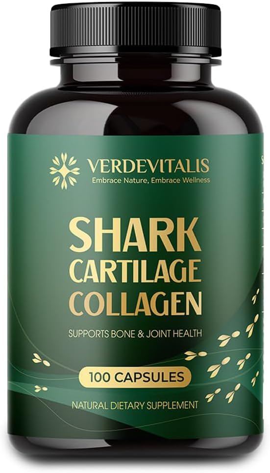 VERDEVITALIS Hydrolyzed Fish Collagen Peptides Capsules with Vitamin C - Non-GMO, Gluten Free - Supports Hair, Skin, Nails, Joints - USA Made - 100 Capsules