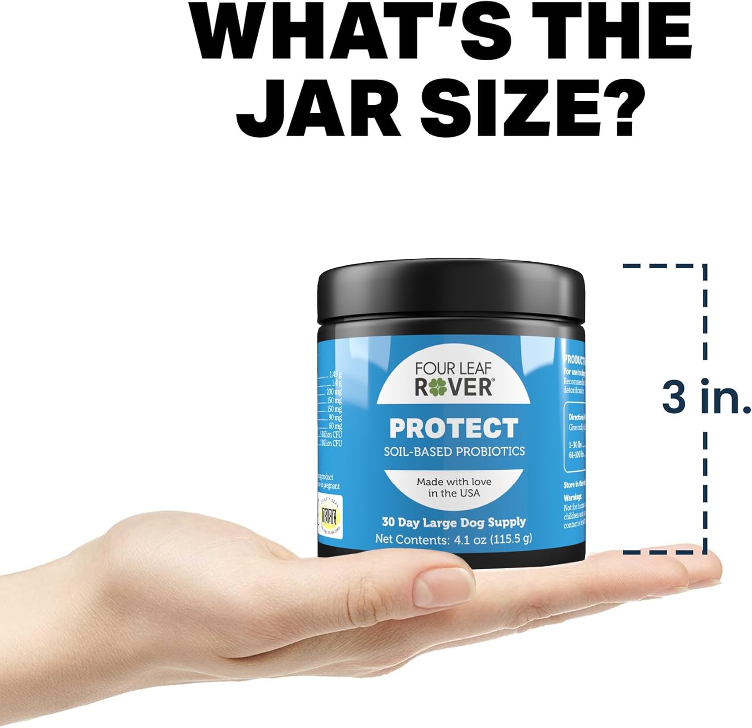 Veterinarian Formulated Probiotics for Dogs with Natural Prebiotics and Antioxidants - Supports Gut Health and Detoxification - 60 Day Supply for Large Dogs
