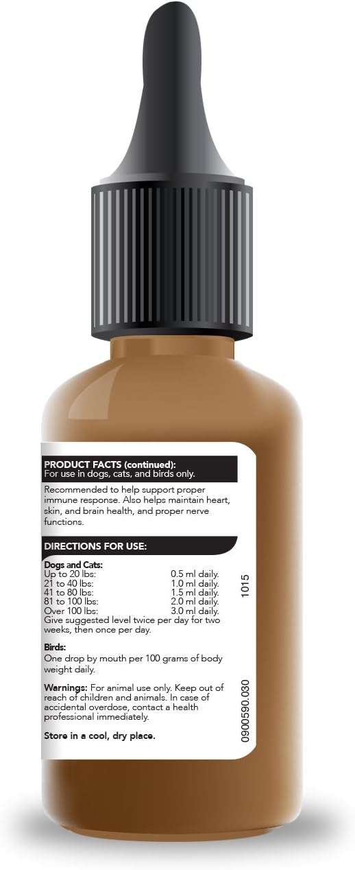 Vetri-Science Vetri DMG Liquid 30mL Dropper - Immune Support for Dogs and Cats, Stamina, Skin Irritation, Eyes, Performance