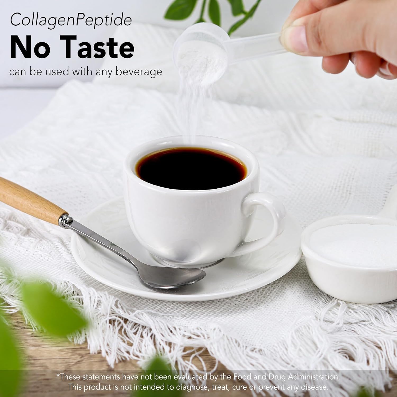 VEV Multi Collagen Peptides Powder 1lb - Hydrolyzed Collagen with Biotin, Hyaluronic Acid, Vitamin C - Supports Skin & Joints - Unflavored, Easy to Dissolve