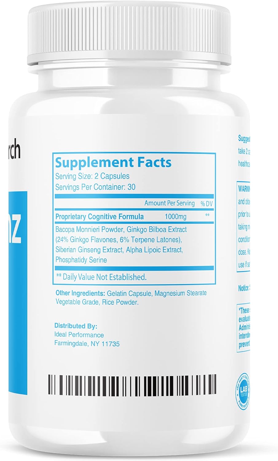 Vigor Smart Brain Booster Pills - Advanced Cognitive Support for Optimal Performance - 1000mg (60 Capsules)