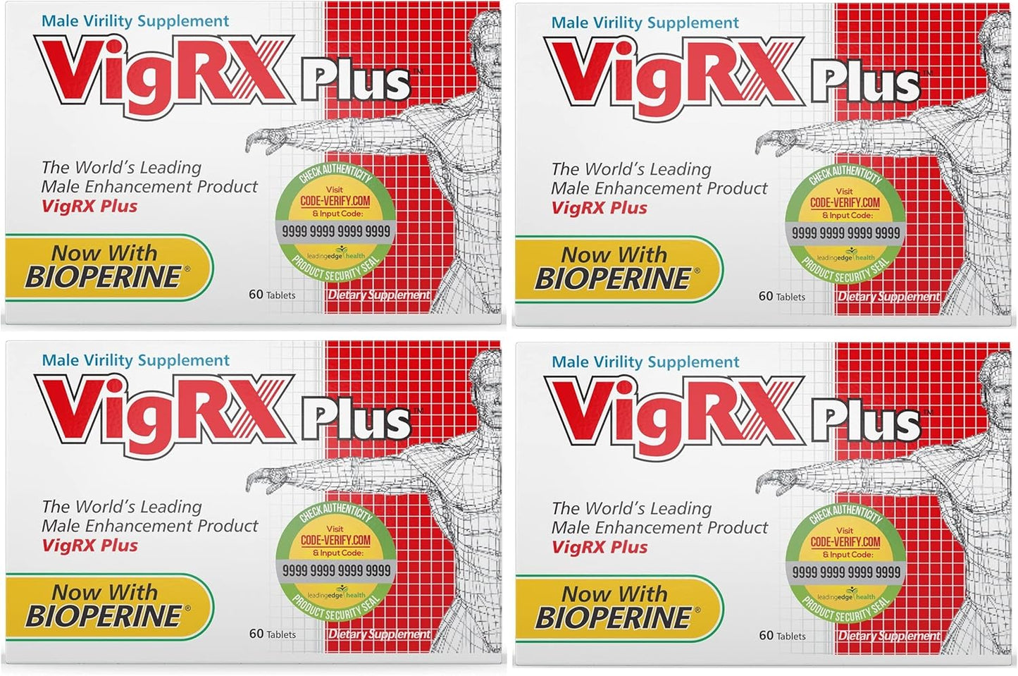 VigRX Plus Daily Supplement Tablets - Pack of 4