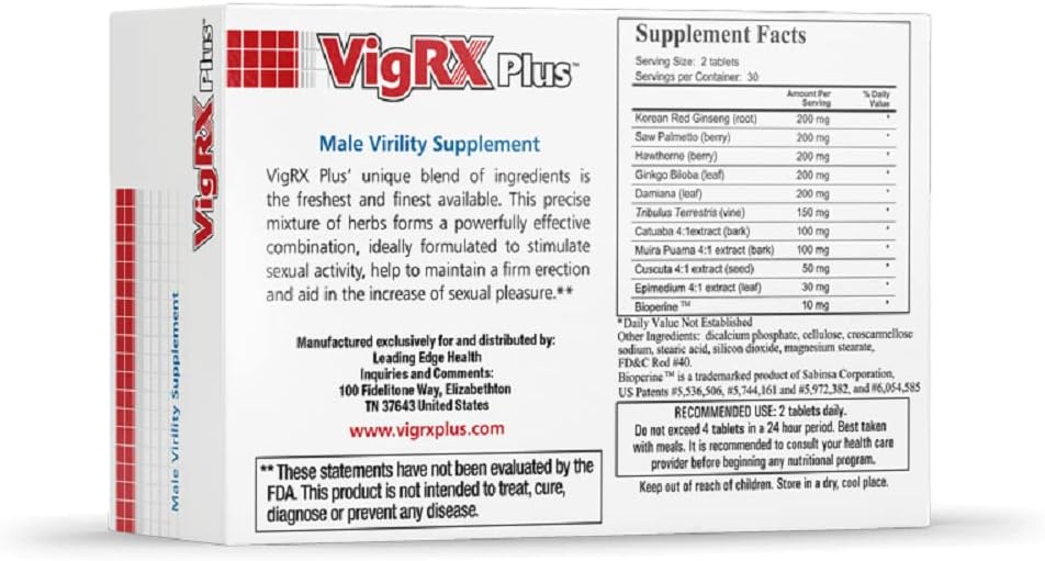 VigRX Plus Daily Supplement Tablets - Pack of 4