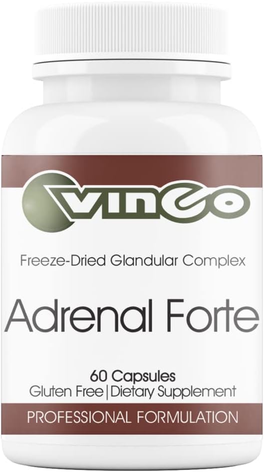 Vinco Adrenal Forte Supplement - 60 Capsules for Adrenal Support