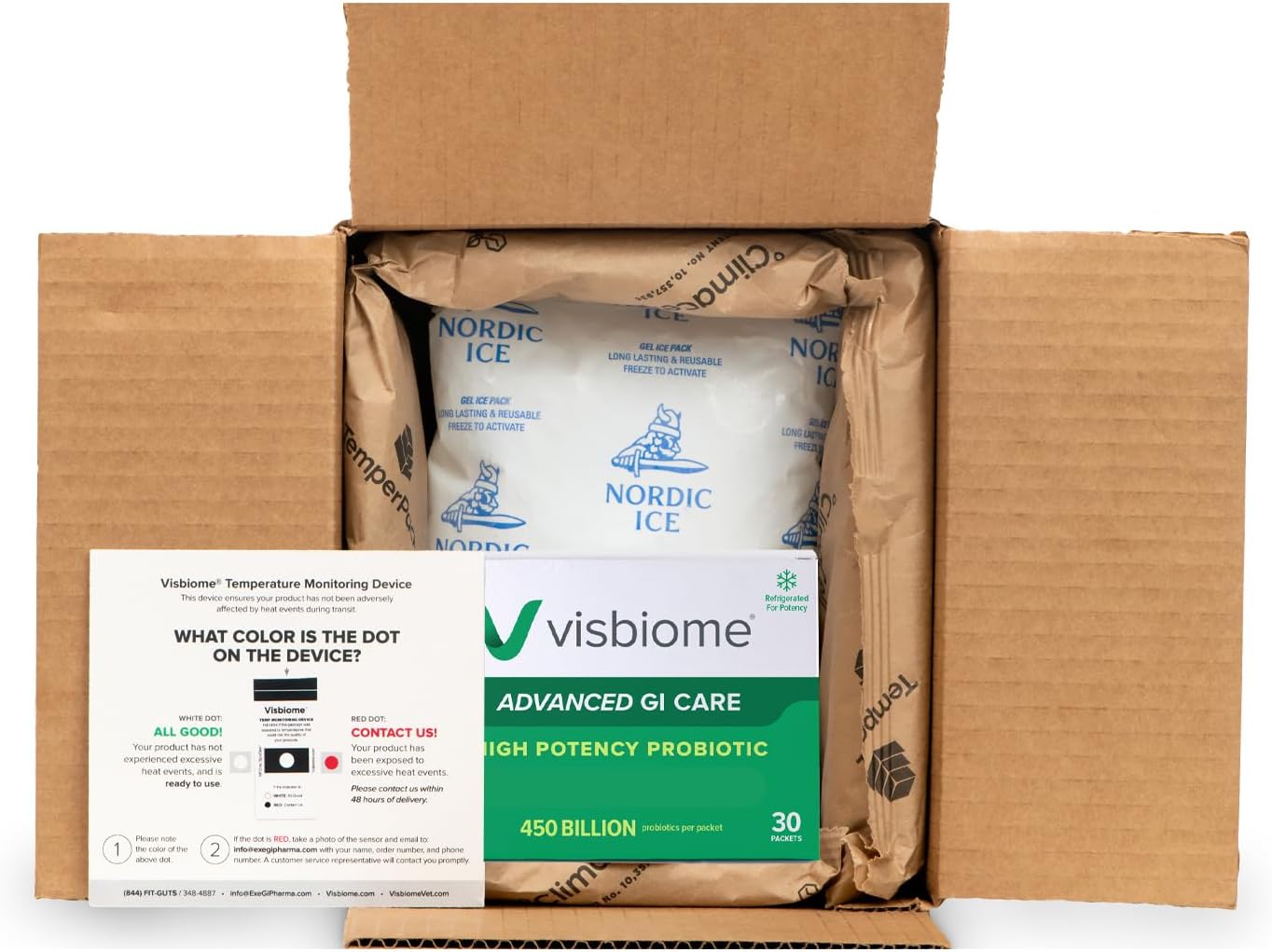 Visbiome® High Potency Probiotic - 450 Billion CFU Live Probiotics, Original De Simone Formulation - 60 Packets, Unflavored Powder