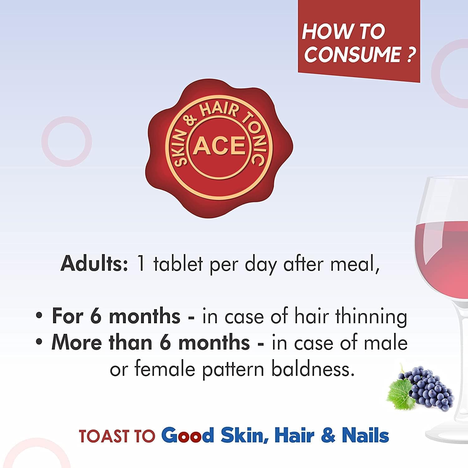 Vishopy Forte Immunity Booster with Biotin, Iron, and Zinc for Hair Growth, Skin Health, and Nail Strength - 30 Tablets