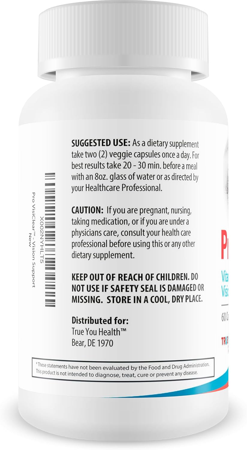 Vision Support Supplement with Vitamin A for Natural Eye Health - Premium Antioxidant Formula for Clear Vision - Pro VisiClear Eye Health Support Pill - BoostGo Australia