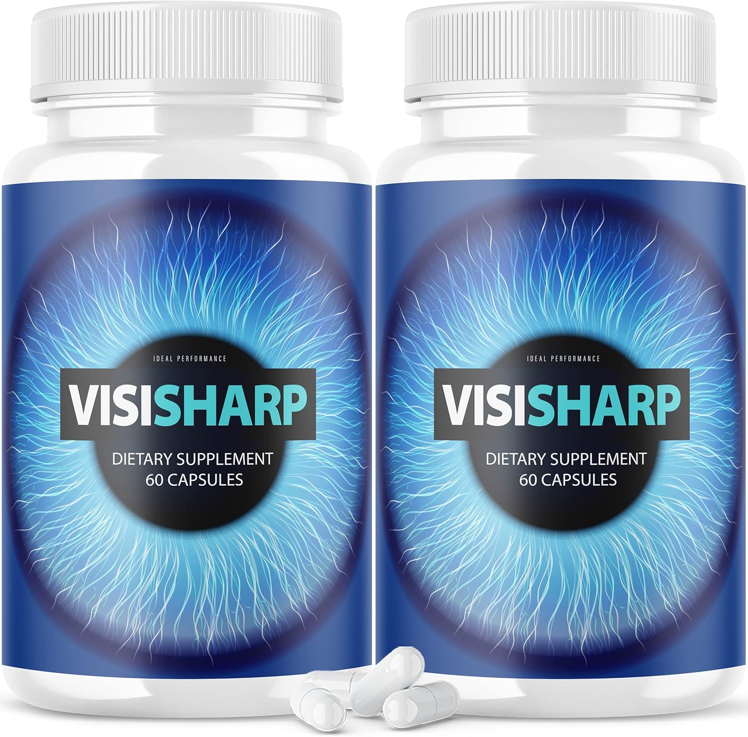 VisiSharp Advanced Eye Health Formula (2 Pack, 120 Capsules) - Ideal Performance Eye Supplement