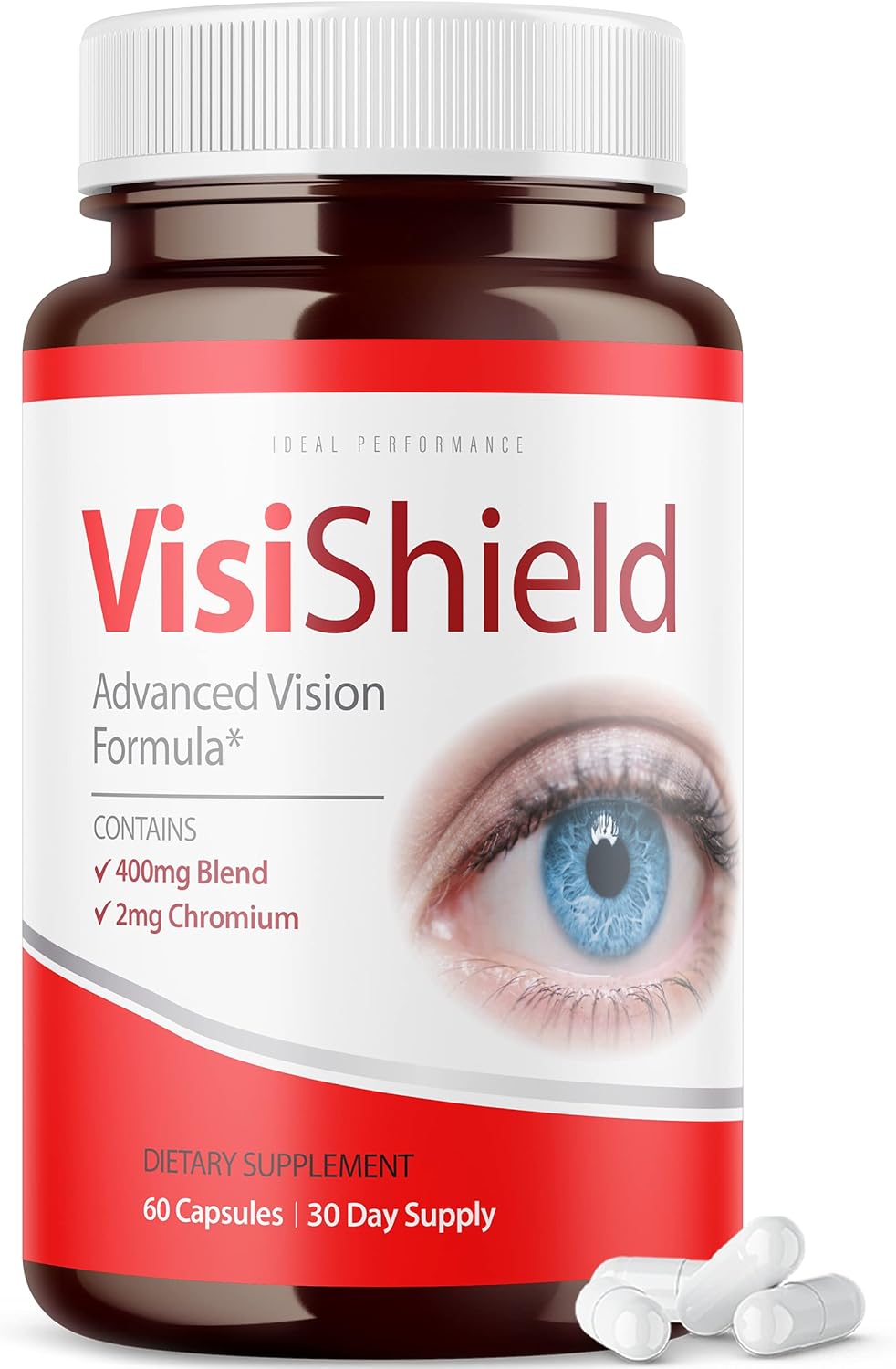 Visishield Advanced Vision Formula Supplement Pills - 60 Capsules for Ideal Eye Performance