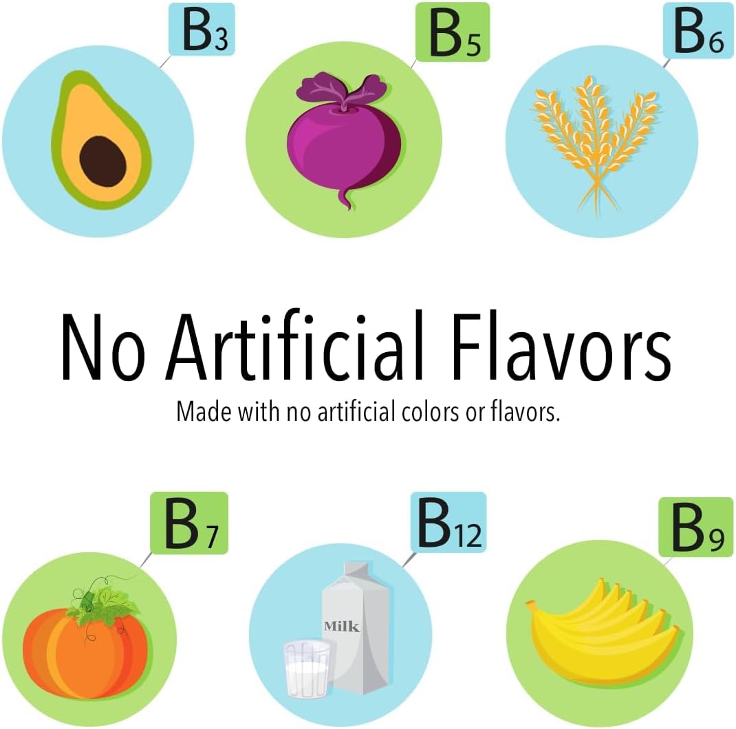 VITA GLOBE B Complex Gummies - Strawberry Flavor with Vitamin C, Niacin, B6, B12 & Biotin for Energy, Heart Health, and Brain Support - 60 Count Pack