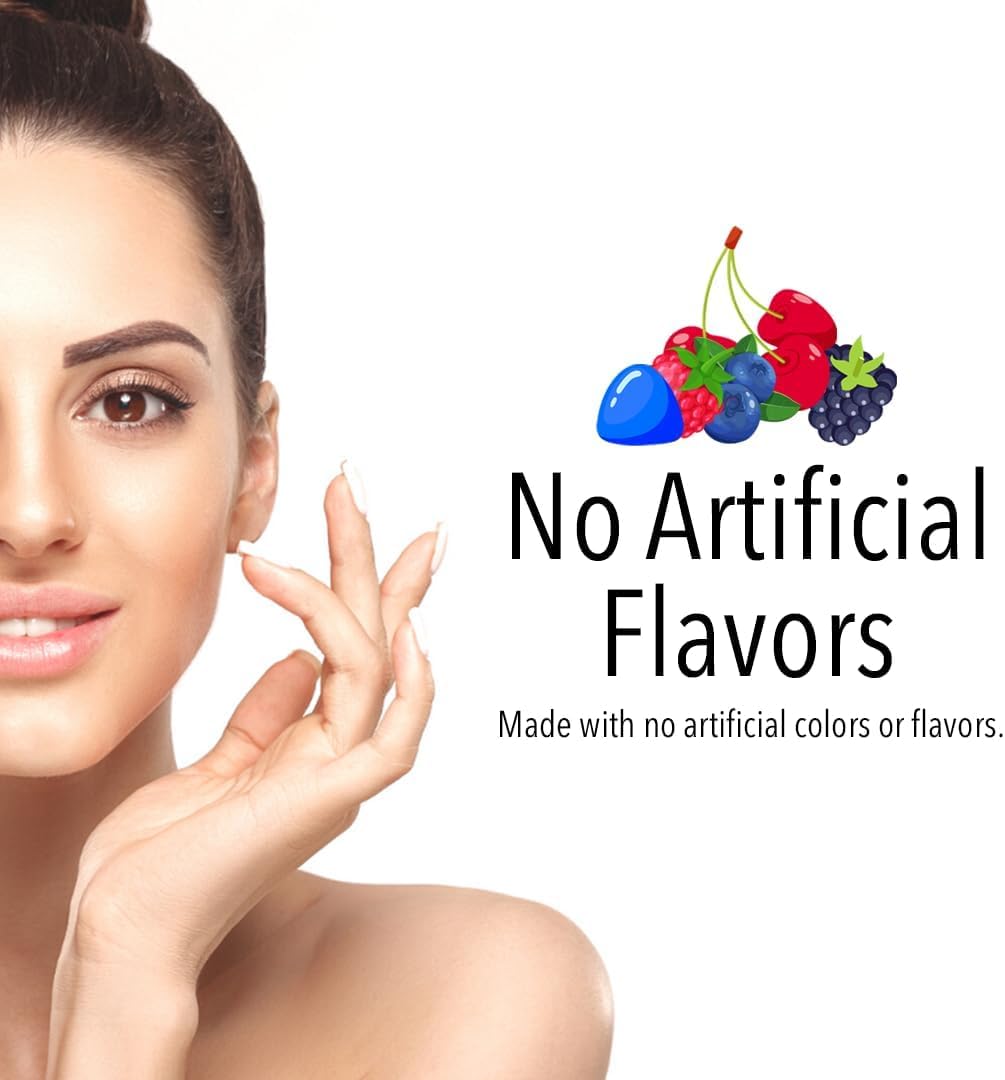 VITA GLOBE Biotin 5000mcg Gummy - Mixed Berry Gummy for Hair, Skin & Nails - 40 Count