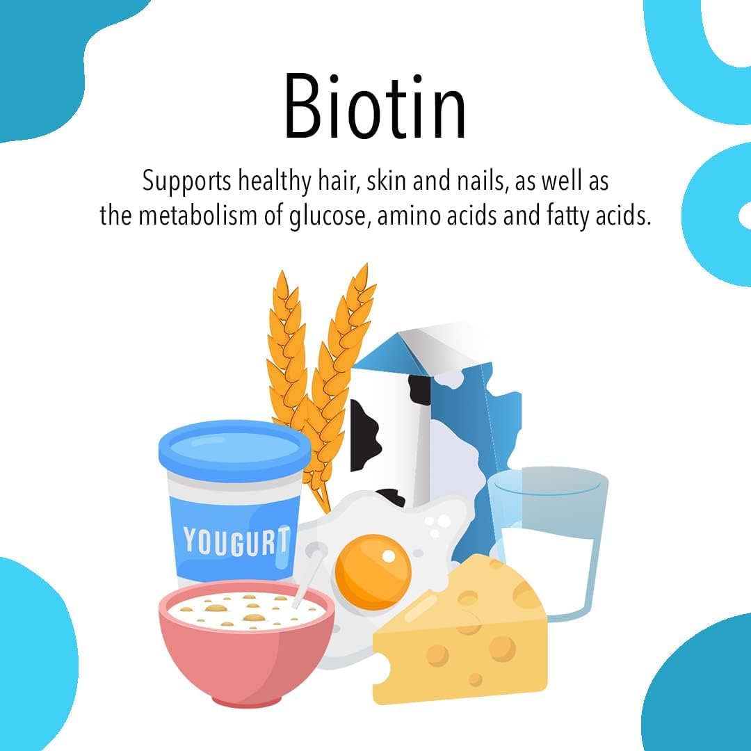 VITA GLOBE Biotin 5000mcg Gummy - Mixed Berry Gummy for Hair, Skin & Nails - 40 Count