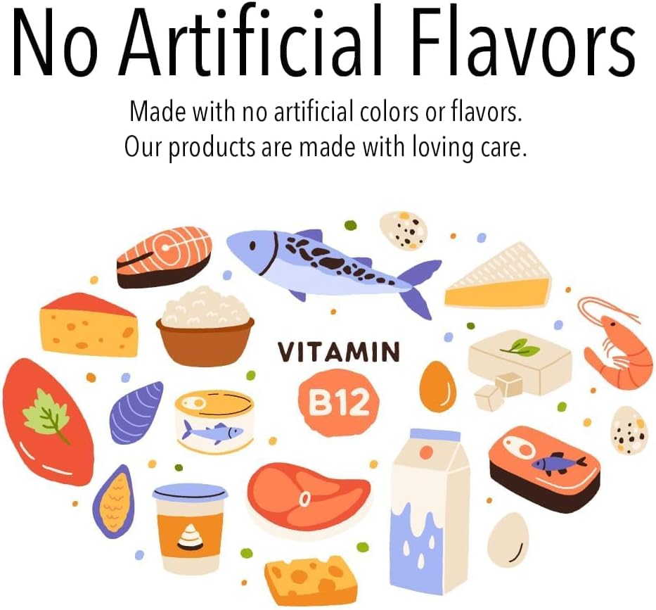 VITA GLOBE Vitamin B12 1000mcg Gummies - Energy Boost, Metabolism Support, Nervous System Health - 60 Count