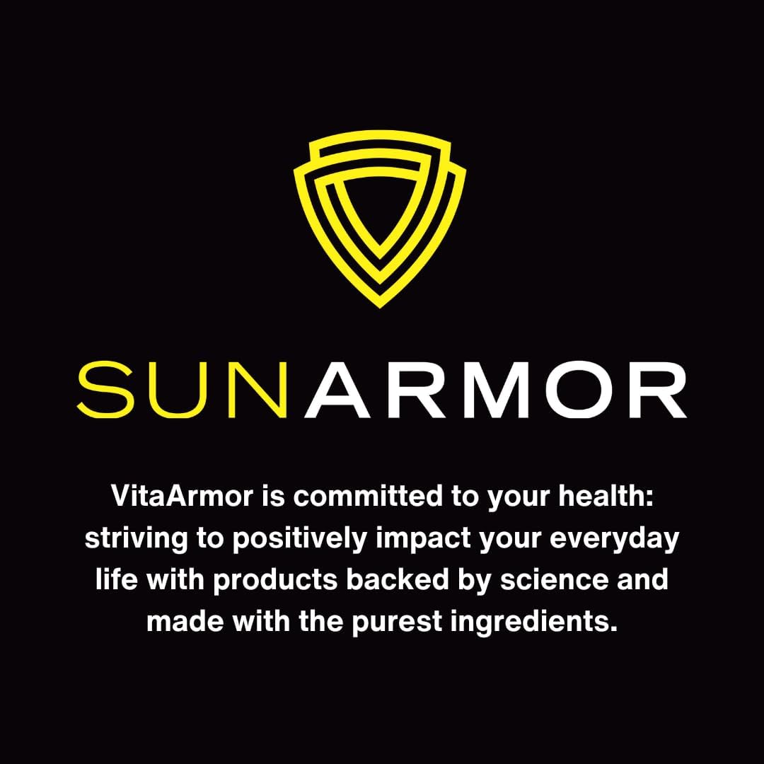 VitaArmor SunArmor Dietary Supplement with Polypodium for Fighting Photoaging, Dermatologist Developed - 60 Capsules