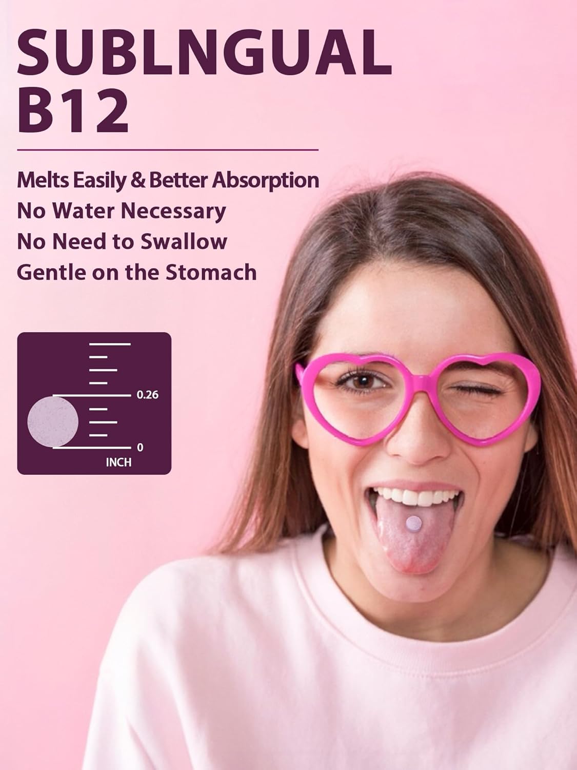 Vitacook Methylcobalamin Sublingual Tablets 5000mcg for Energy, Nerve & Cell Support - Natural Peach Flavor, Vegan - 240 Fast Dissolve Tablets