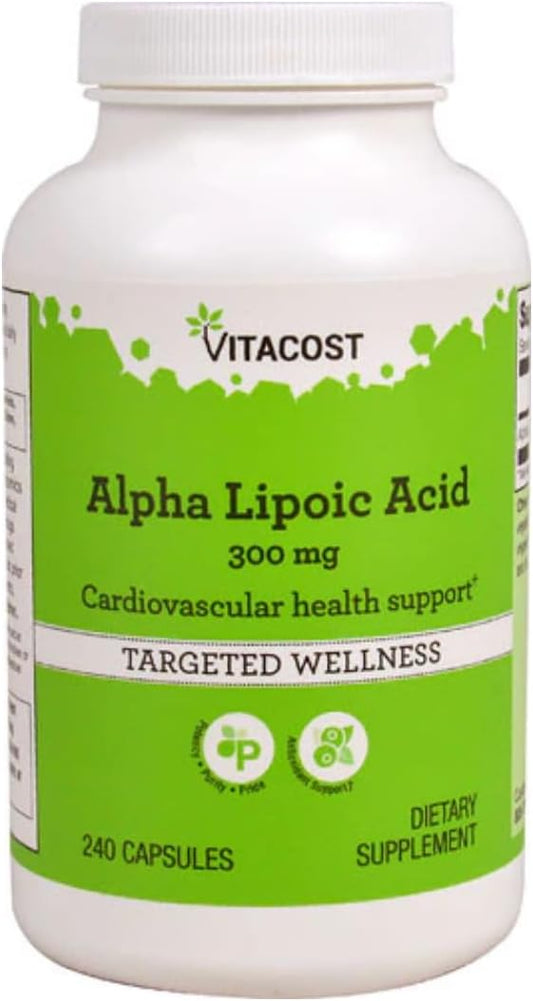 Vitacost Alpha Lipoic Acid 300mg - 240 Capsules - Vitacost Brand Supplement