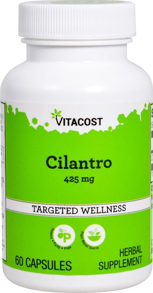Vitacost Cilantro (Coriander) Capsules - 425 mg - 60 Count