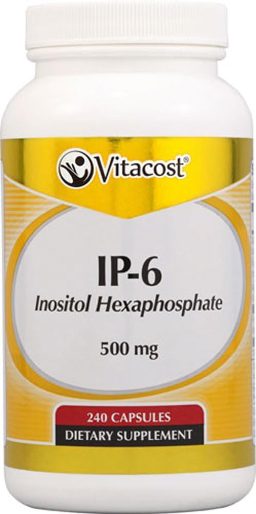 Vitacost IP-6 Inositol Hexaphosphate 500mg - 240 Capsules by Vitacost Brand