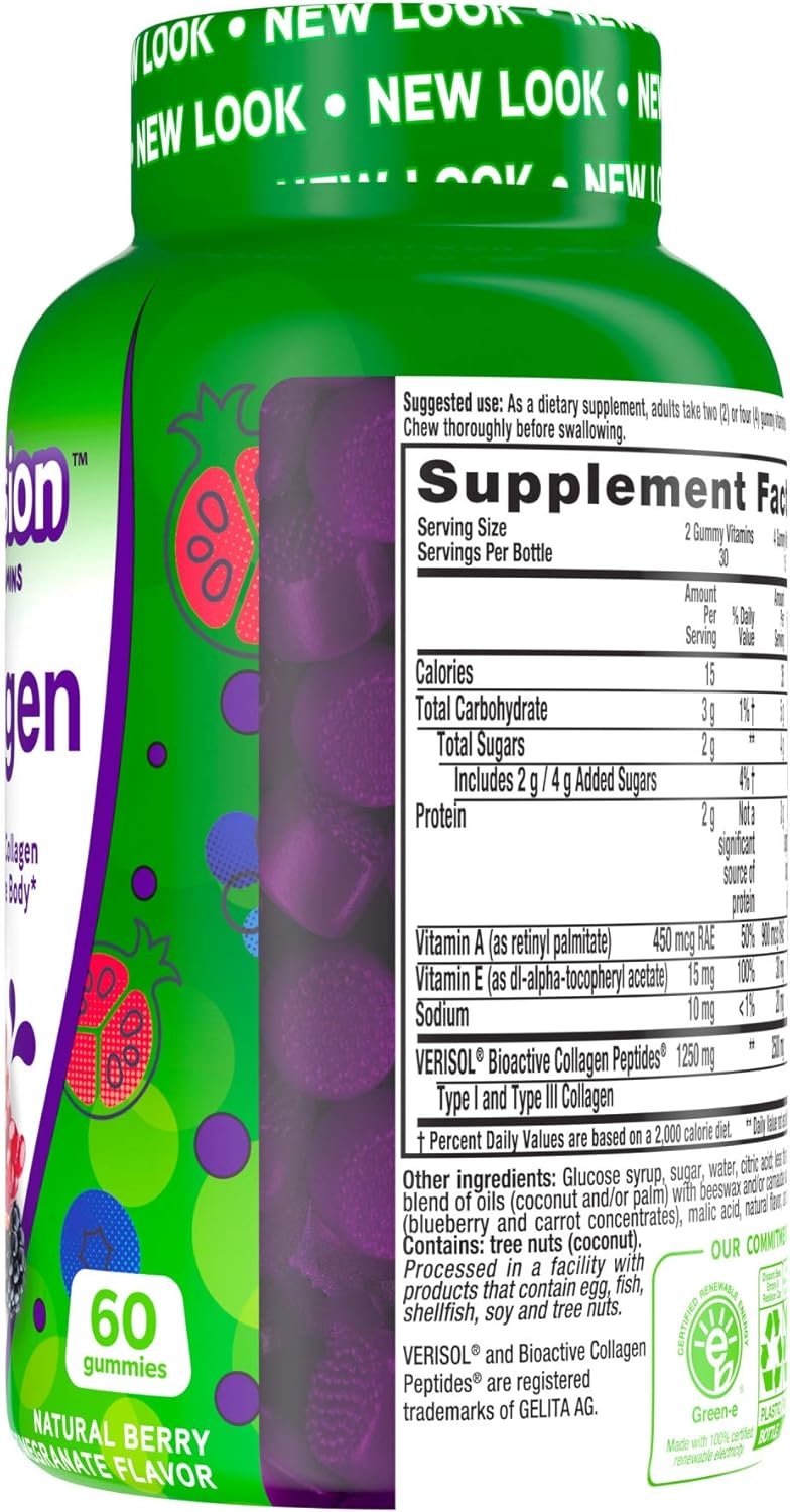 Vitafusion Collagen Gummy Vitamins, 60 Count - Packaging Options Available