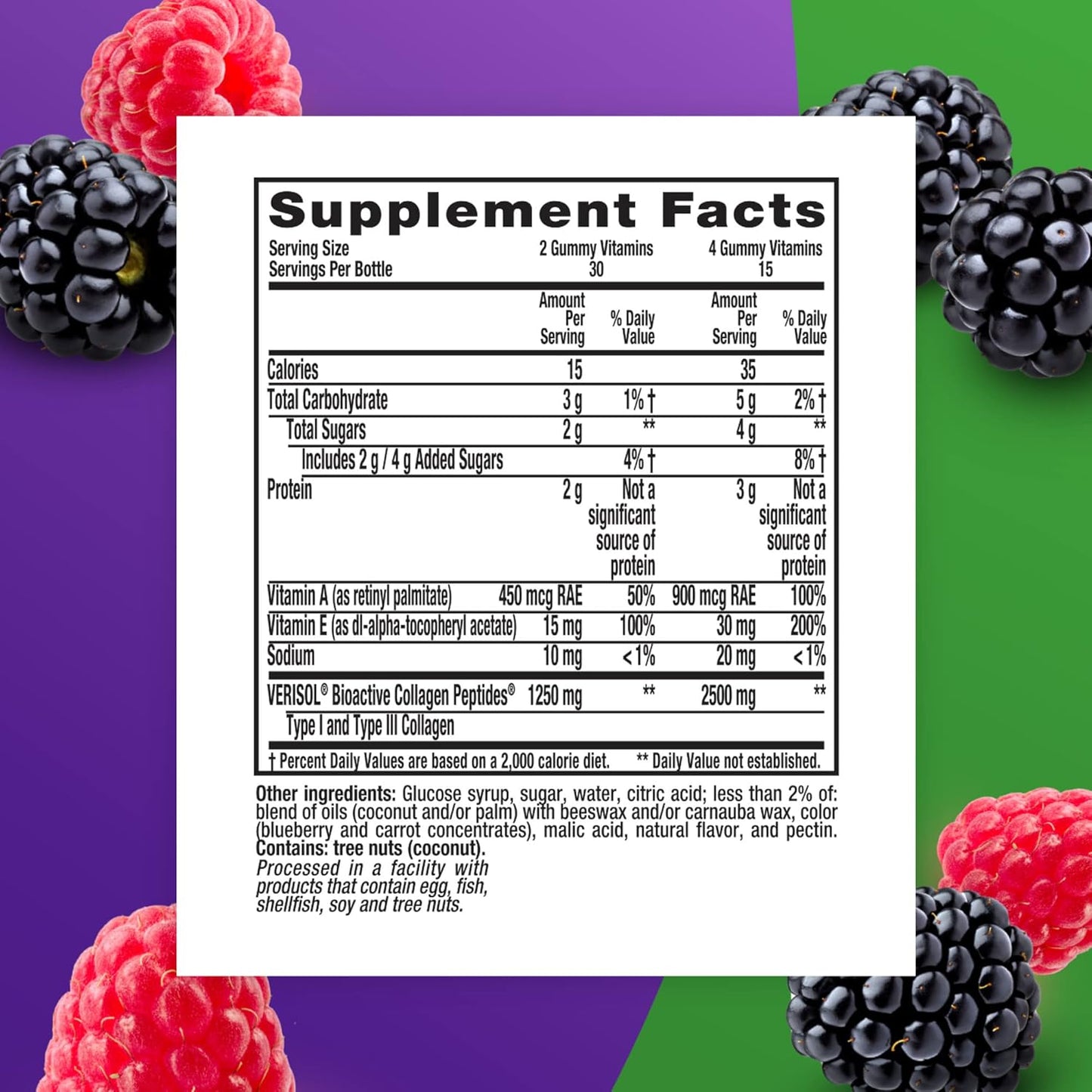 Vitafusion Collagen Gummy Vitamins, 60 Count - Packaging Options Available