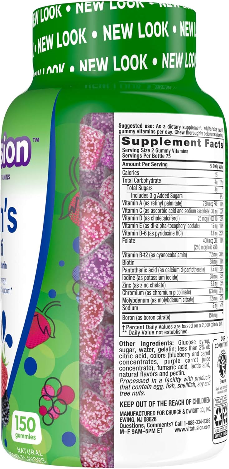 Vitafusion Men's Natural Berry Multi Gummies - 150 Count