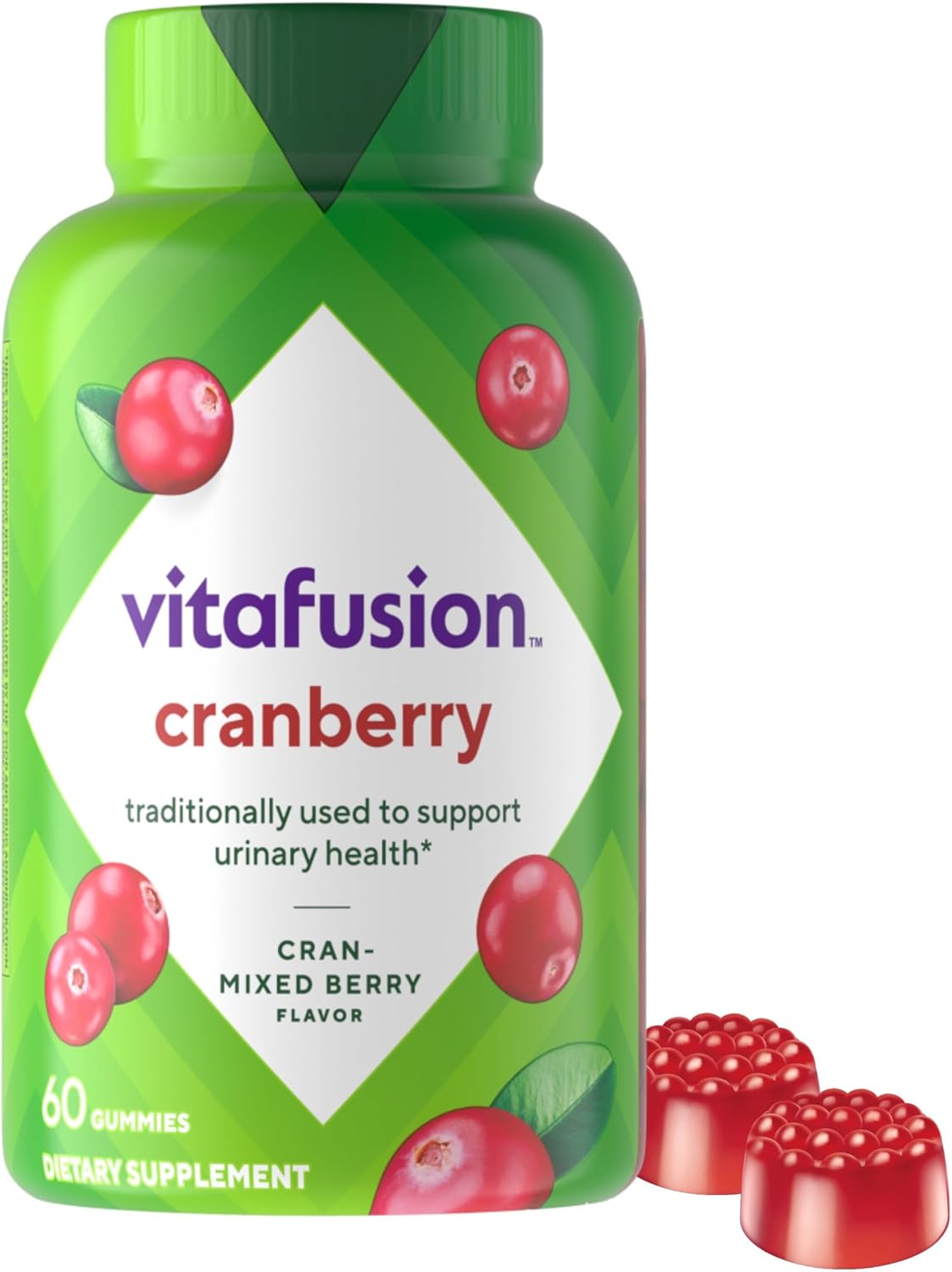 Vitafusion Women's Cranberry Gummies, 60ct with 500mg Cranberry Juice Concentrate per Serving - BoostGo Australia