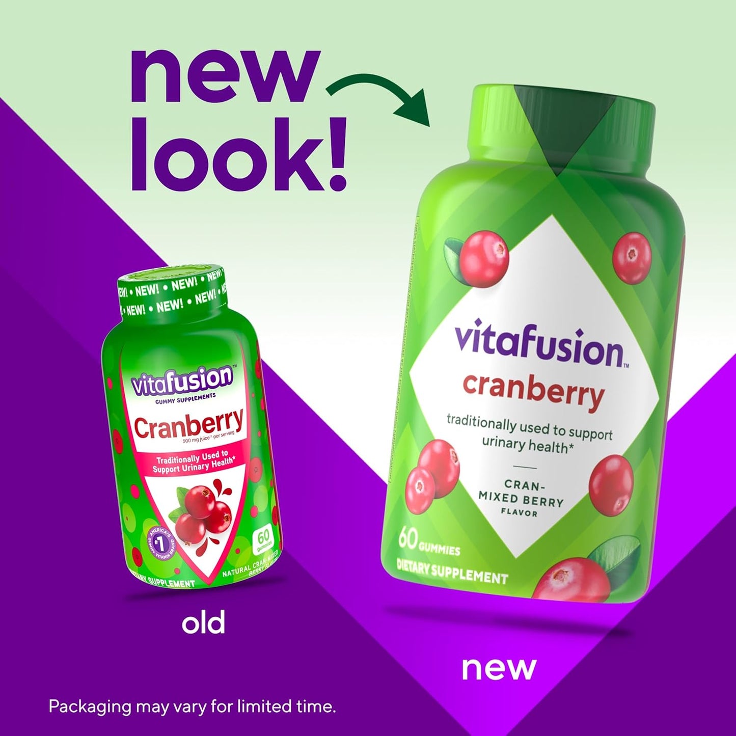 Vitafusion Women's Cranberry Gummies, 60ct with 500mg Cranberry Juice Concentrate per Serving - BoostGo Australia