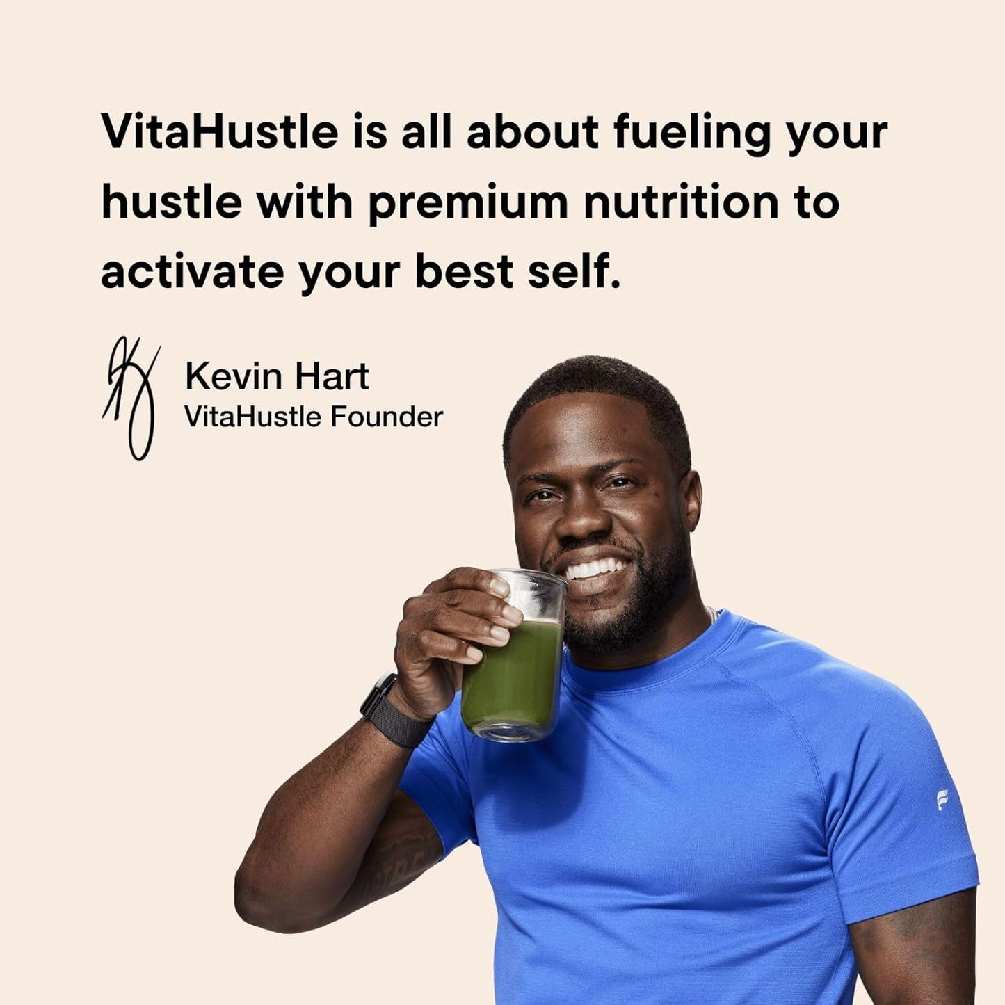 VitaHustle ONE Superfood Super Greens Powder with Prebiotics + Probiotics for Gut Health and Detox Support (Berry Flavor, 25 Servings)