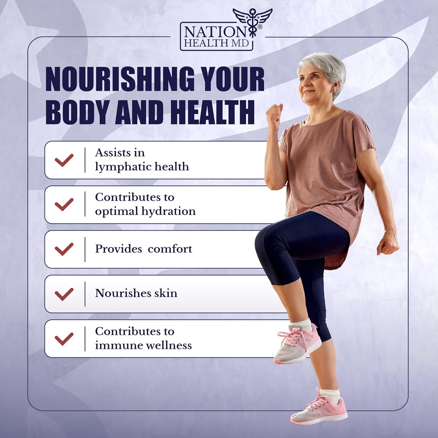 Vital Peak Bundle: NATION HEALTH MD Lymph MD and Turmeric Curcumin Extract - Improve Overall Health and Wellness
