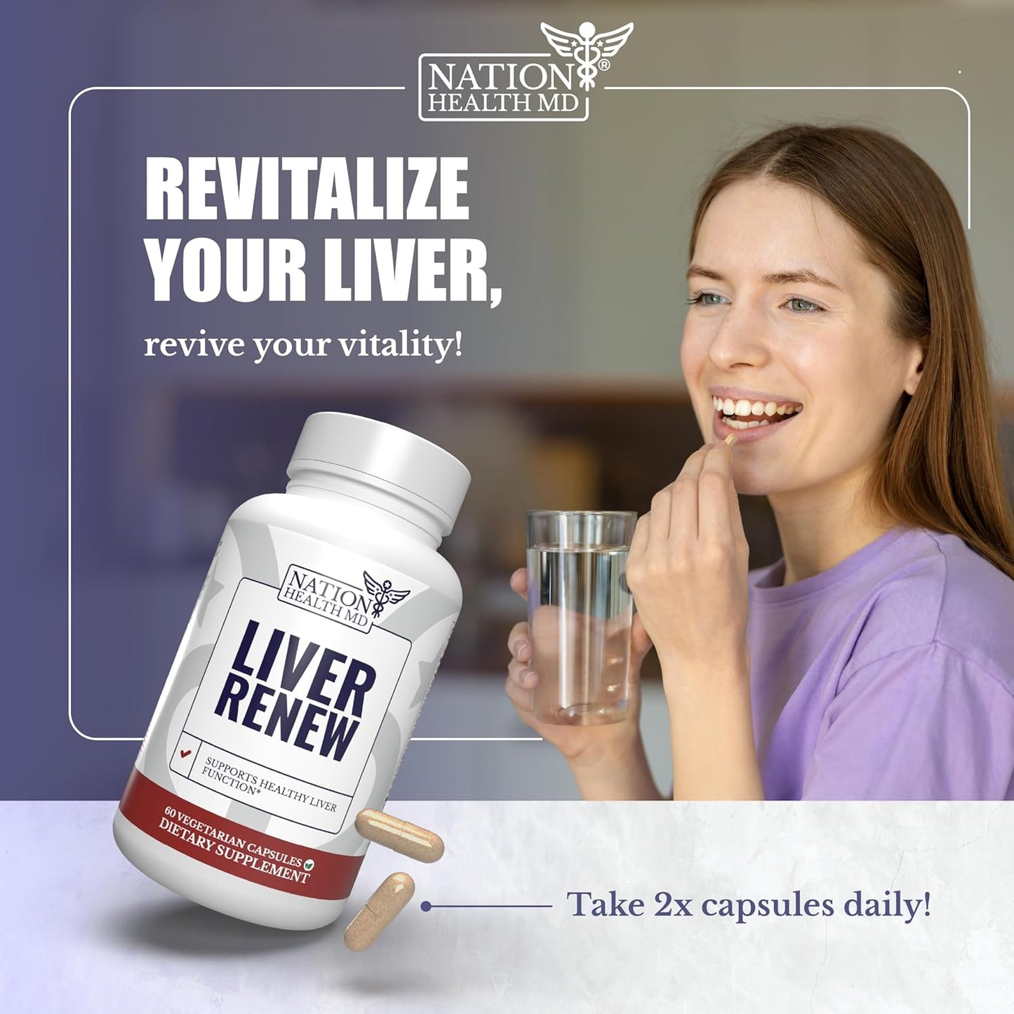 Vital Peak Liver Renew and Turmeric Curcumin Bundle for Overall Health & Wellness