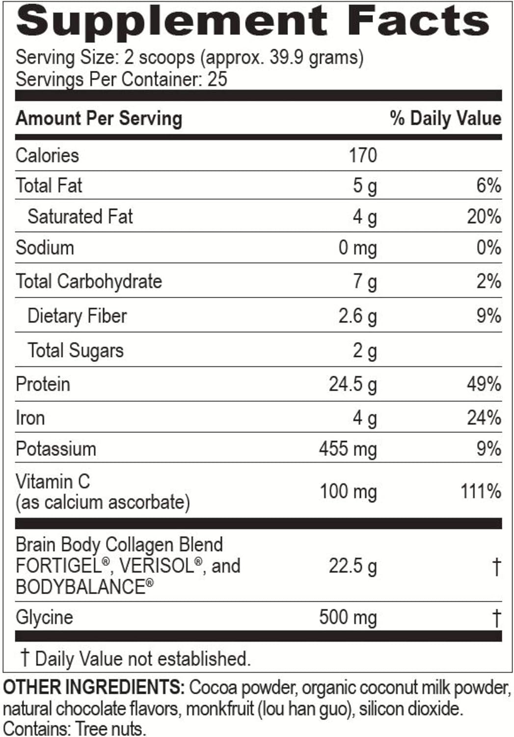 Vital Proteins Brain Bean Collagen Peptides Powder for Skin, Muscle, Joints - 997g - 25 Servings - Women, Men - Collagen Supplements