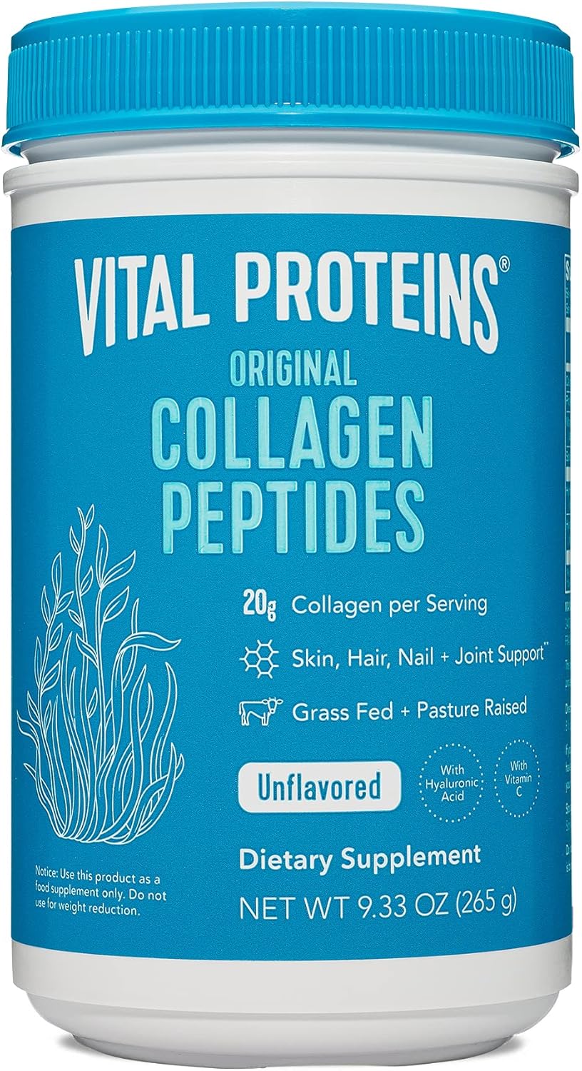 Vital Proteins Collagen Peptides Powder 9.33 oz Unflavored with 20 Stick Pack - Boost Your Wellness