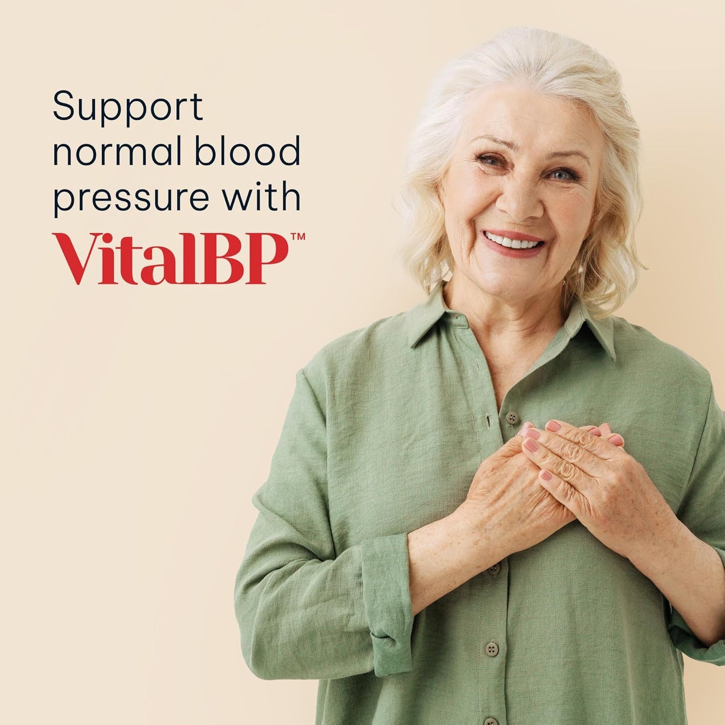VitalBP - Supports Normal Blood Pressure, Blood Flow & Arteries - CoQ10, L-Citrulline, K2 & D3 - 60 Capsules