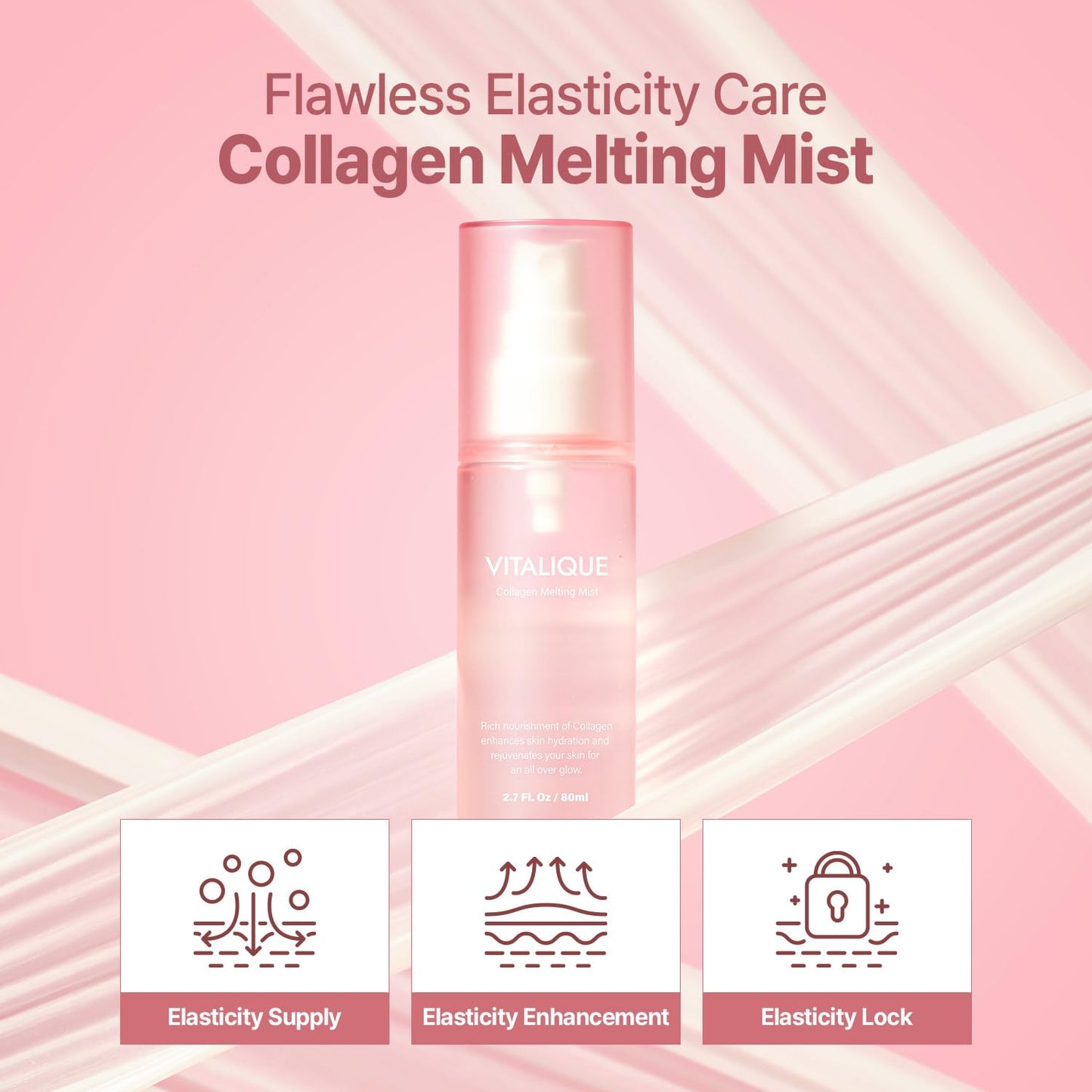 Vitalique Collagen Melting Mist 2.7 fl.oz - Korean Spray Serum for Radiant Skin