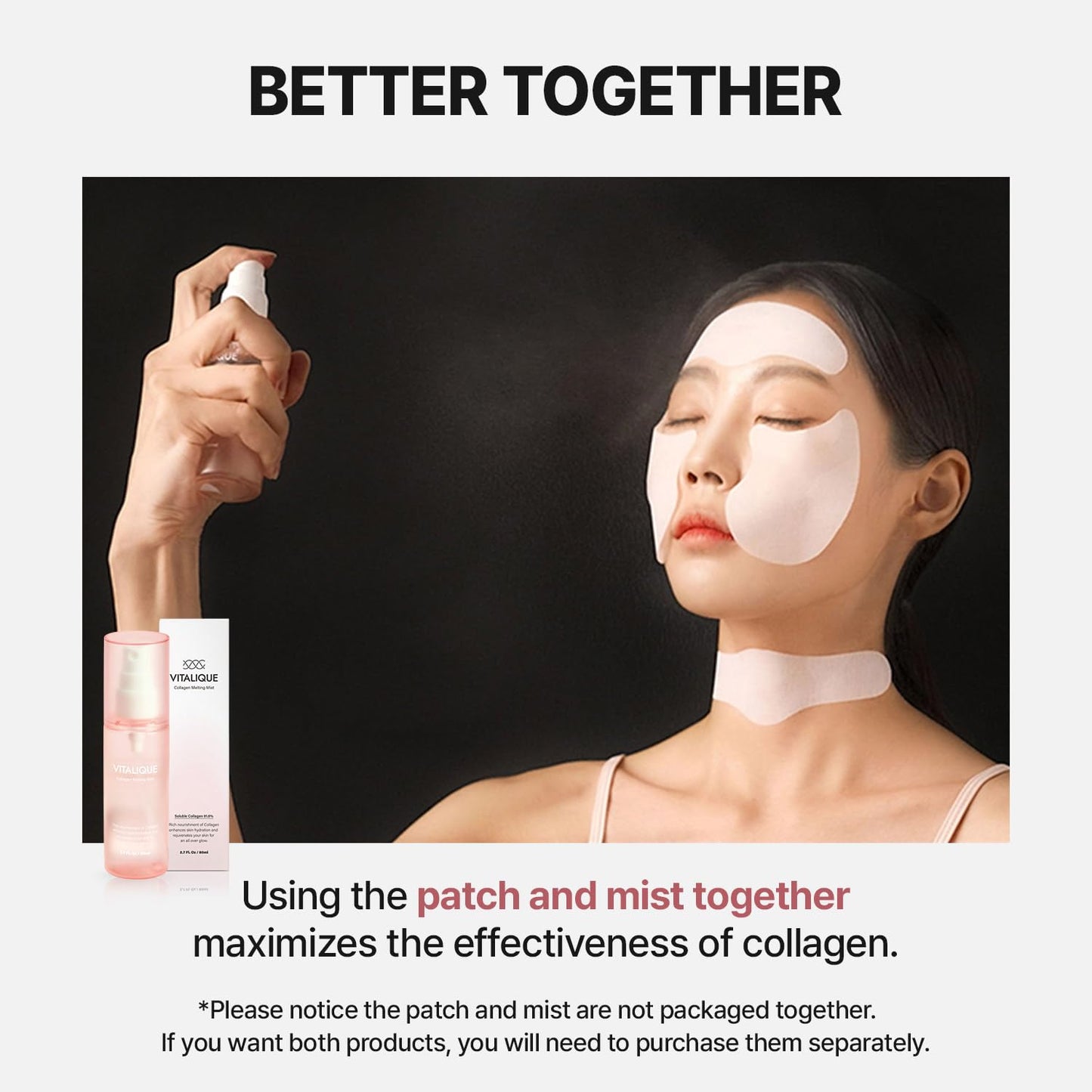 Vitalique Collagen Melting Mist 2.7 fl.oz - Korean Spray Serum for Radiant Skin