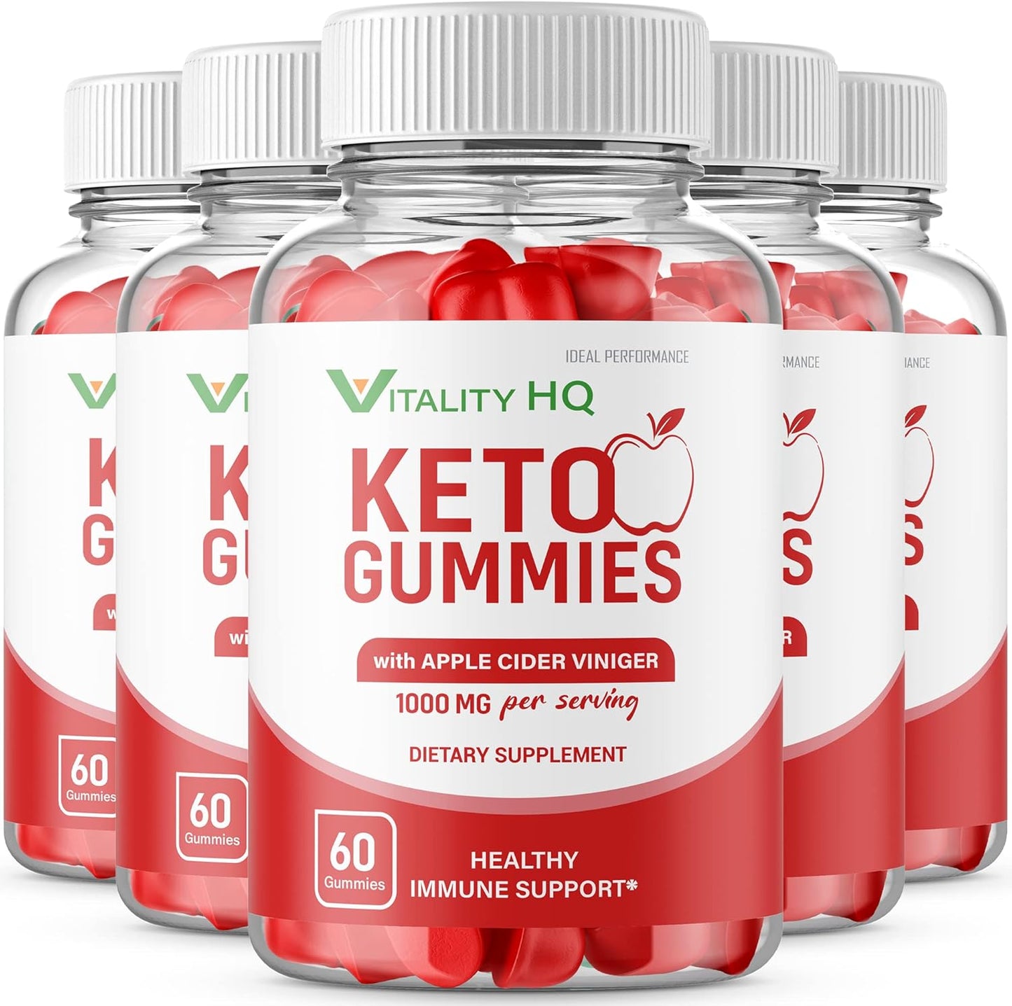 Vitality HQ Ketos ACV Gummies - Ideal Performance (300 Gummies, 5 Pack) - BoostGo Australia