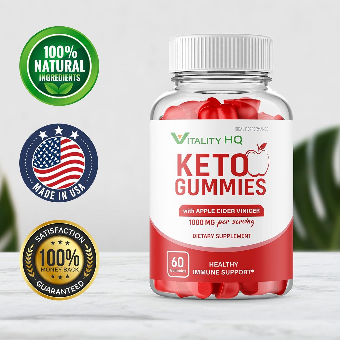 Vitality HQ Ketos ACV Gummies - Ideal Performance (300 Gummies, 5 Pack) - BoostGo Australia