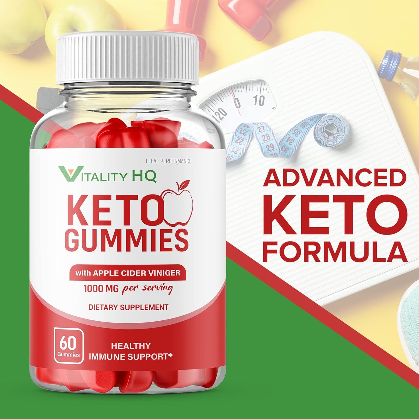 Vitality HQ Ketos ACV Gummies - Ideal Performance (300 Gummies, 5 Pack) - BoostGo Australia