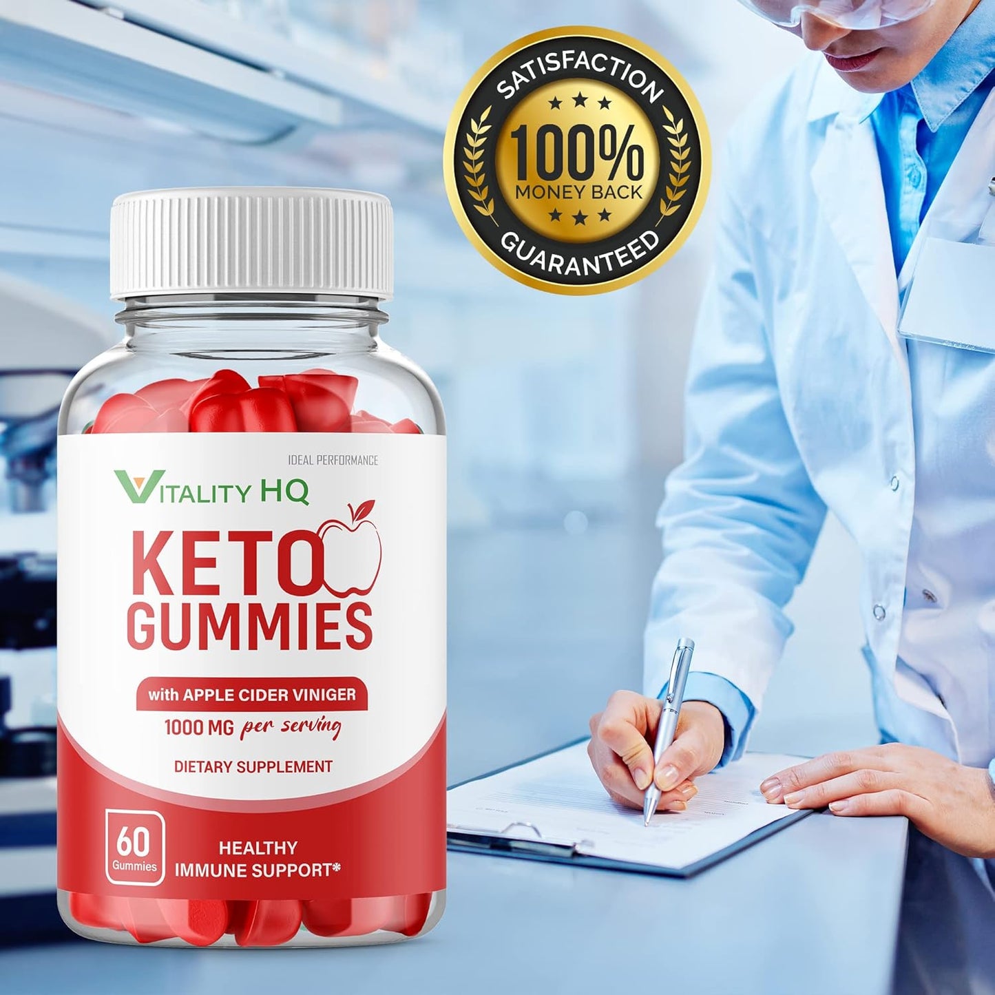 Vitality HQ Ketos ACV Gummies - Ideal Performance (300 Gummies, 5 Pack) - BoostGo Australia