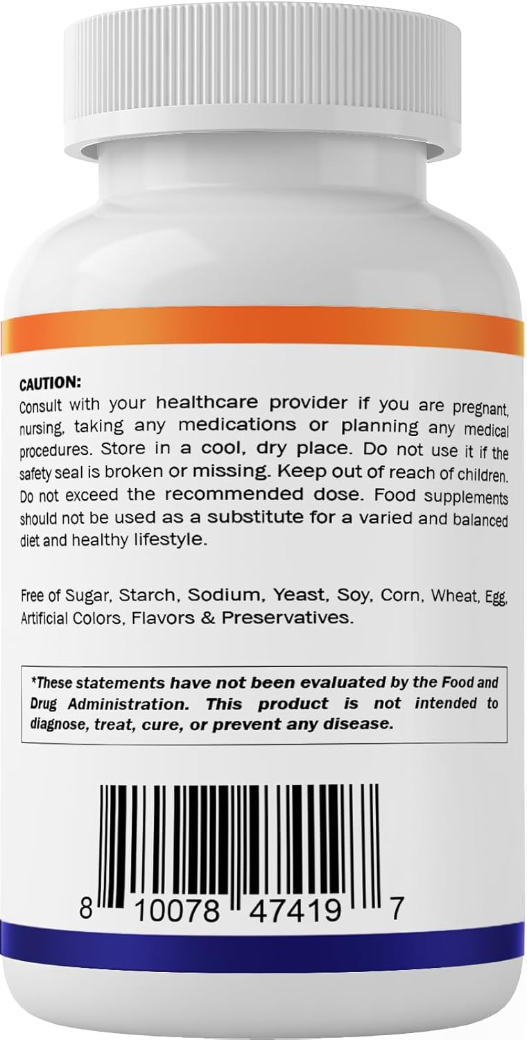 Vitamatic Hydrolyzed Keratin Capsules - 500mg per Serving - 120 Vegetarian Capsules - Hair Skin & Nails Support