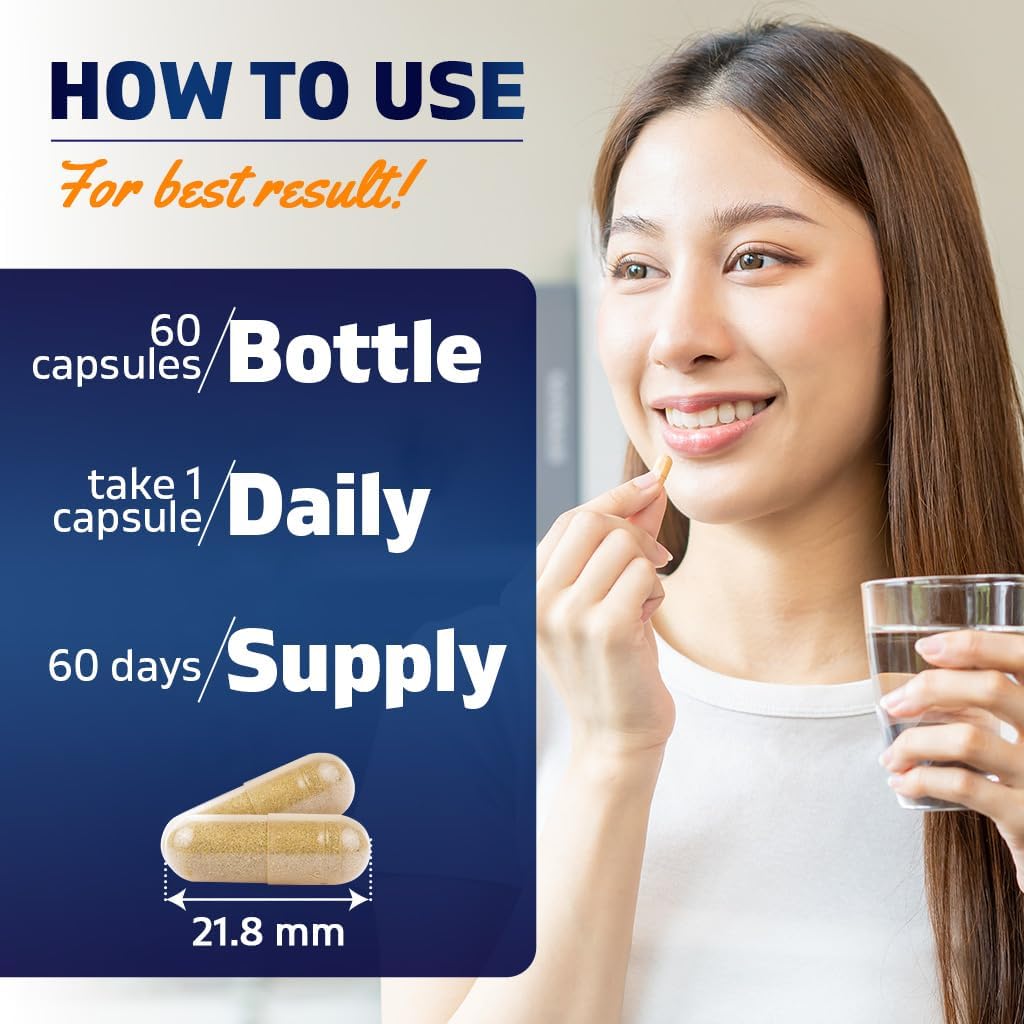 Vitamatic KSM-66 Ashwagandha Root Extract Capsules - 600mg, 60 Count with Bioperine for Enhanced Absorption