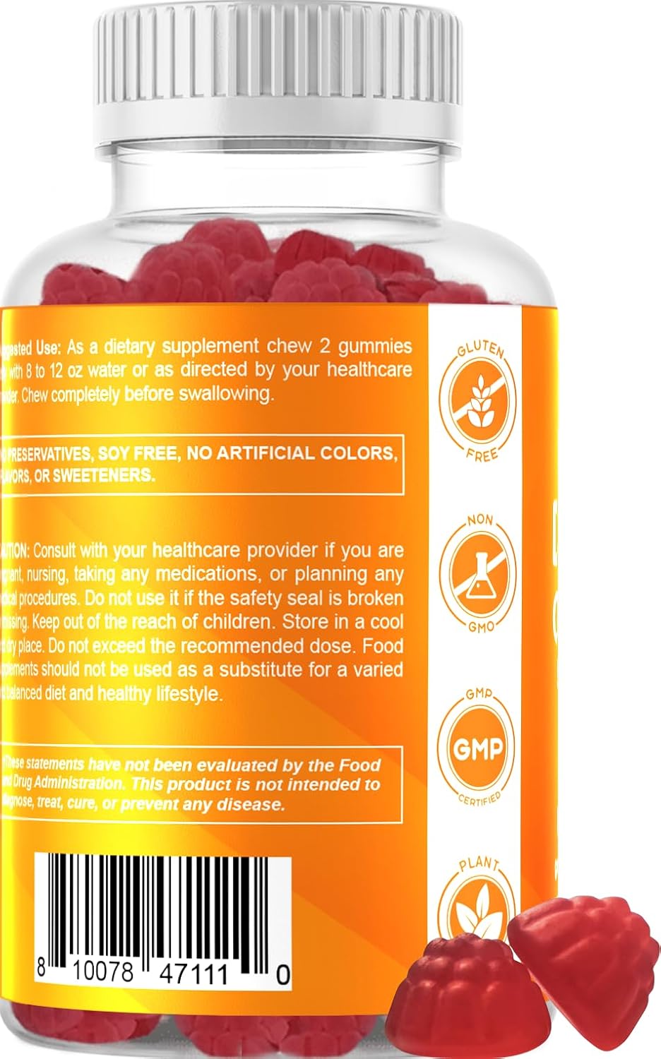 Vitamatic Vitamin D3 K2 Gummies - 60 Count - Supports Bone, Heart, & Immune Health - Plant Based & Non-GMO